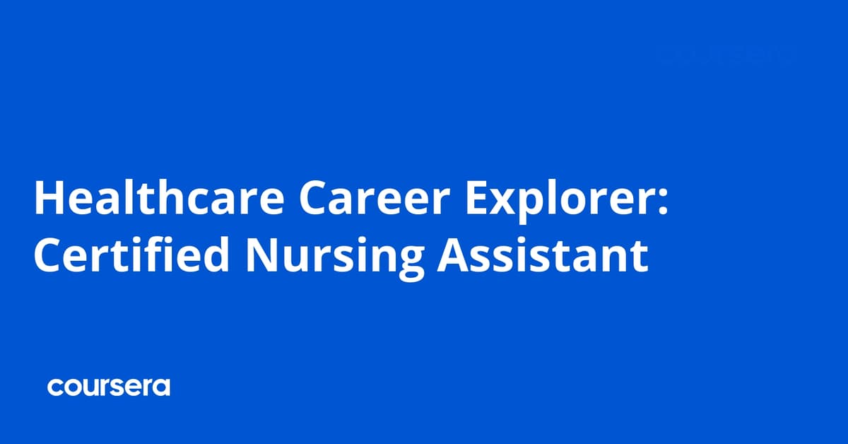 Certified Nursing Assistant (CNA) Training