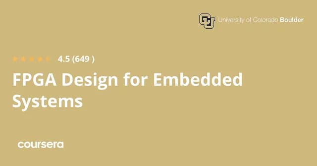 FPGA Design for Embedded Systems