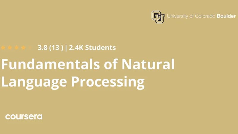 Fundamentals Of Natural Language Processing
