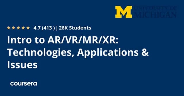 Introduction to AR/VR/MR/XR: Technologies, Applications & Issues