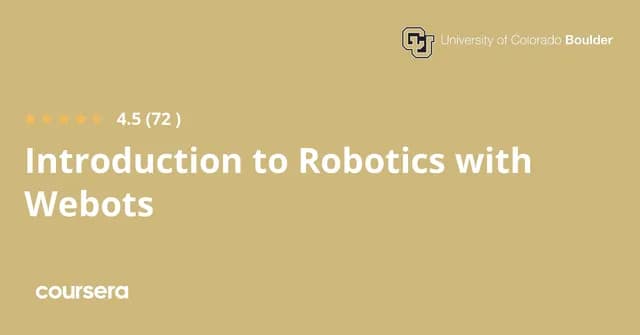 Introduction to Robotics with Webots