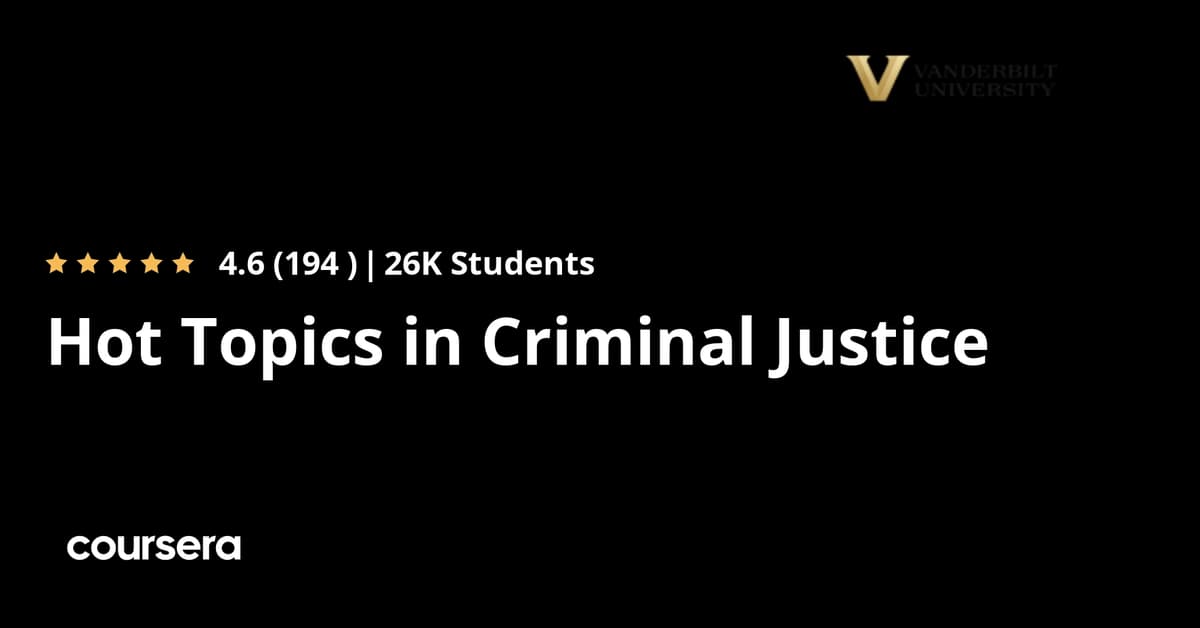 Law Enforcement Foundations & Criminal Justice