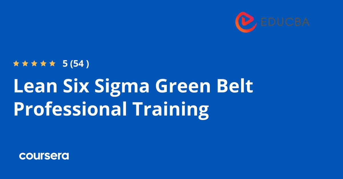 Lean Six Sigma Green Belt Certification thumbnail