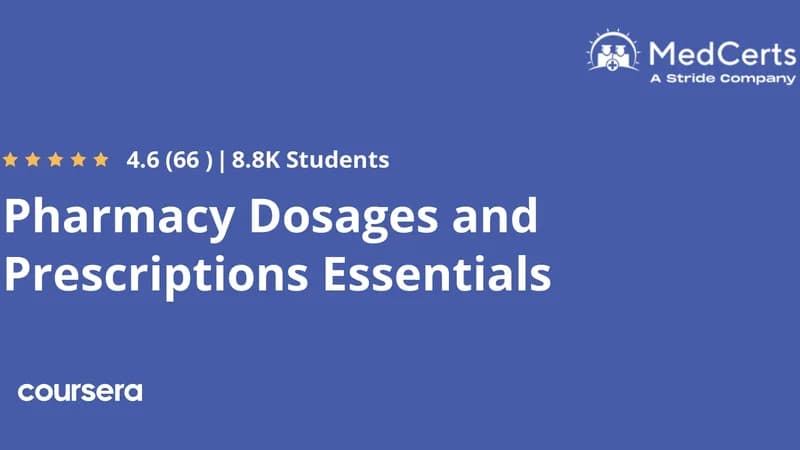 Pharmacy Dosages and Prescriptions Essentials