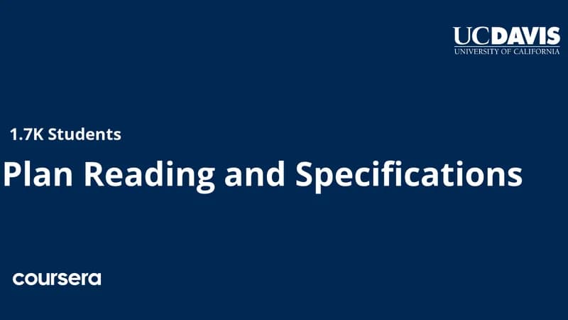 Plan Reading and Specifications