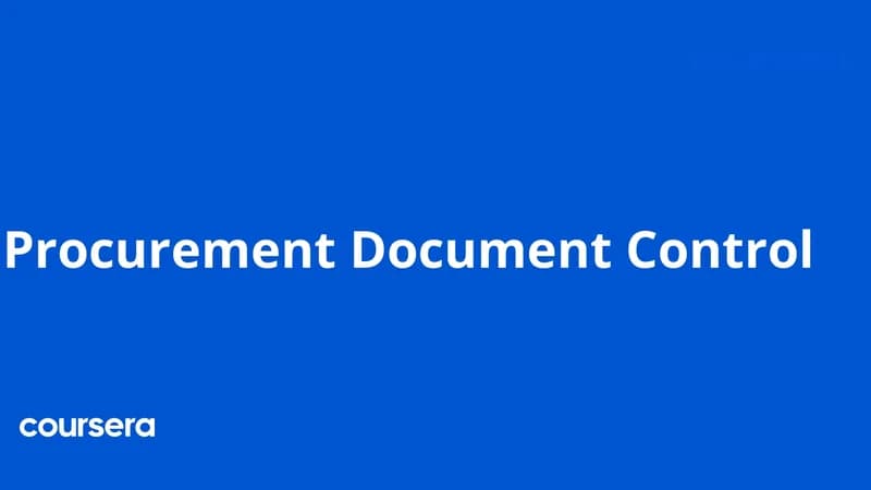 Procurement Document Control