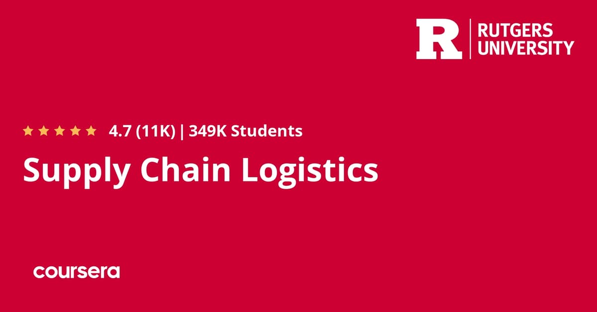 Supply Chain Management & Logistics thumbnail