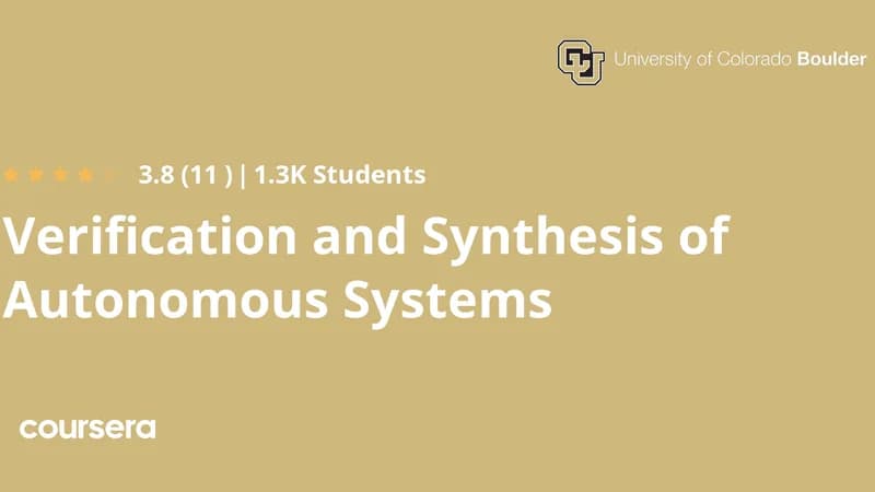 Verification and Synthesis of Autonomous Systems