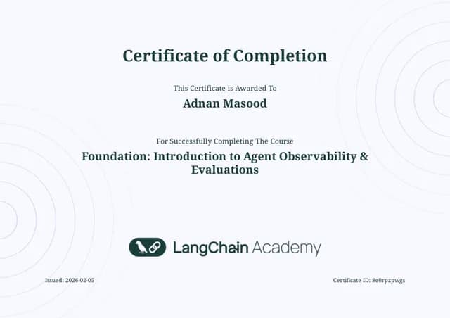 Foundation: Introduction to Agent Observability & Evaluations