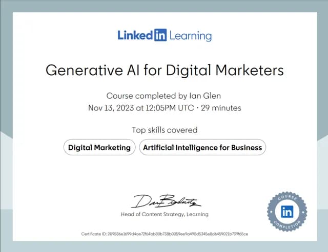 Generative AI for Digital Marketers