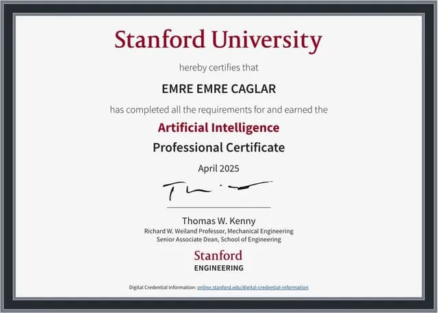 Artificial Intelligence Graduate Certificate thumbnail