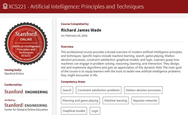 Artificial Intelligence: Principles and Techniques (XCS221)
