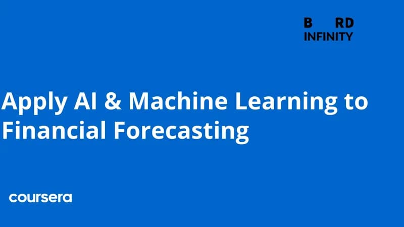 Apply AI & Machine Learning to Financial Forecasting