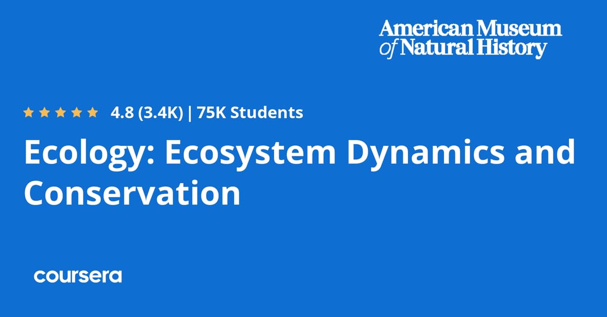 Wildlife Conservation and Ecology