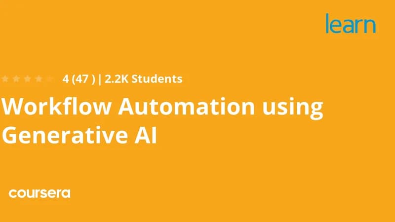 Workflow Automation Using Generative AI