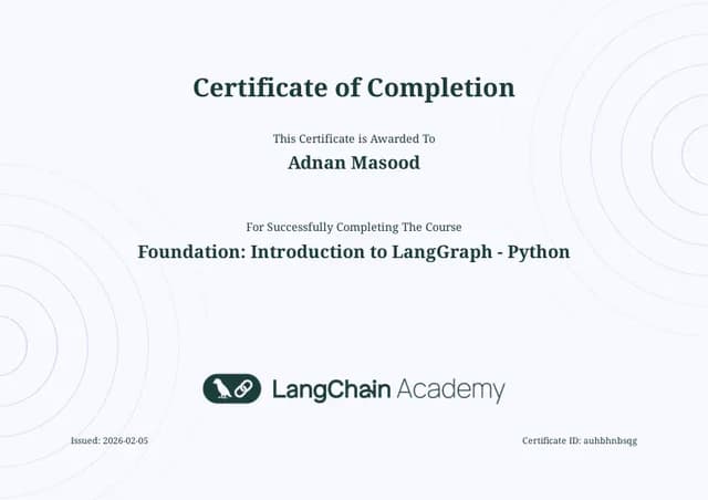 Foundation: Introduction to LangGraph - Python