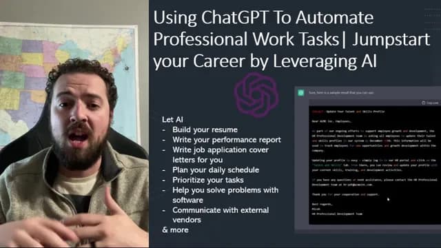 ChatGPT for Work Tasks: Stop Overthinking Prompts and Get Clear ...